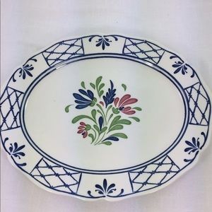 ⭐️Vintage Johnson Bros Provincial England Ironstone Floral Oval Platter
